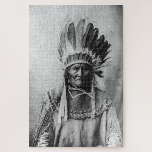Black & White Geronimo Puzzle (Vertikal)