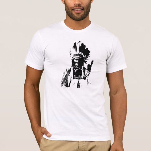 Black & White Geronimo T-Shirt (Vorderseite)