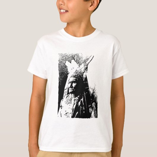 Black & White Geronimo T-Shirt (Vorderseite)