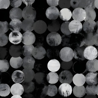 Black White ghotic Dot Pattern Aesthetic iPhone 14 Hülle
