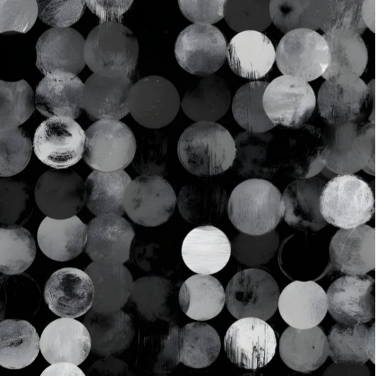 Black White ghotic Dot Pattern Aesthetic iPhone Hülle