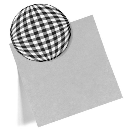 Black & White Gingham Magnet
