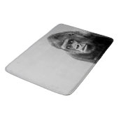 Black White Gorilla Badematte (Schrägansicht)