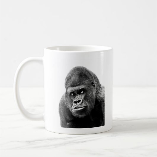 Black White Gorilla Kaffeetasse (Links)