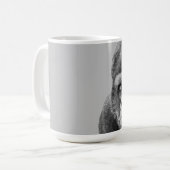 Black White Gorilla Kaffeetasse (Vorderseite Links)