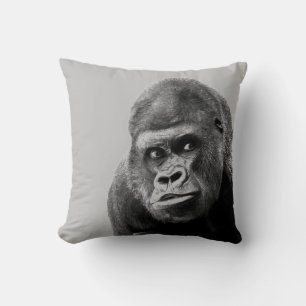 Black White Gorilla Kissen