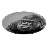 Black White Gorilla Schneidebrett (Ecke)