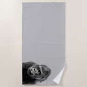 Black White Gorilla Strandtuch (Vorderseite)