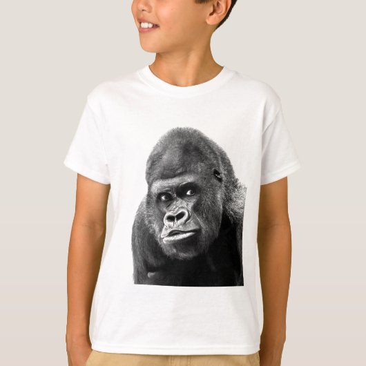 Black White Gorilla T-Shirt (Vorderseite)