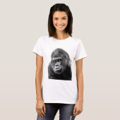 Black White Gorilla T-Shirt (Vorne ganz)