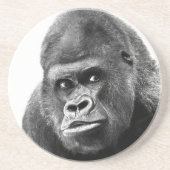 Black White Gorilla Untersetzer (Vorne)