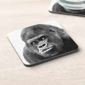 Black White Gorilla Untersetzer (Linke Seite)