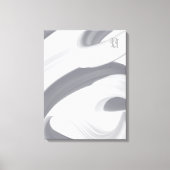 Black White Gray Abstrac Leinwanddruck (Vorderseite)