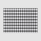 Black & White Harlequin Diamonds Seidenpapier (Vorderseite)