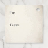 Black & White Harlequin Dramatic Custom Monogram Geschenkanhänger (Rückseite)