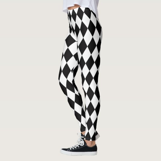 Black & White Harlequin Leggings (Links)