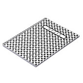 Black & white hearts notizblock (Linke Seite)