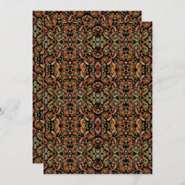 Black White Henna Wallpaper – Paisley Floral Art Save The Date