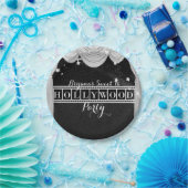 Black & White HOLLYWOOD Vorhänge Elegantes Party Pappteller (Party)