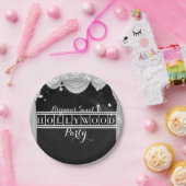 Black & White HOLLYWOOD Vorhänge Elegantes Party Pappteller (Party)