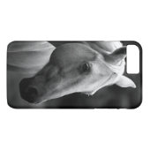 Black White Horse Case-Mate iPhone Hülle (Rückseite (Horizontal))