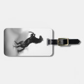 Black White Horse Gepäckanhänger (Vorderseite horizontal)