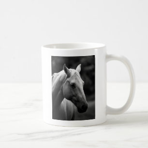 Black White Horse Kaffeetasse