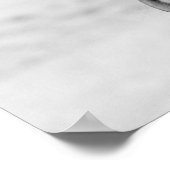 Black White Horse Poster (Ecke)