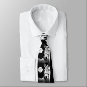 Black & White Horst - Vollmond bei Night Krawatte (Gebunden)