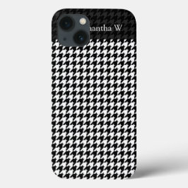 Black/White Houndstooth Stylish Fashion Designer Case-Mate iPhone Hülle