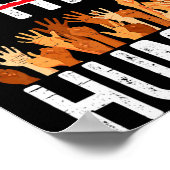 Black White Human Equality Appare Black History Mo Poster (Ecke)