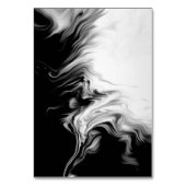 Black & White Ink Art Wedding Invitation Tischnummer (Rückseite)