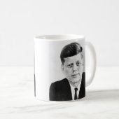 Black & White Jack JFK John F. Kennedy Kaffeetasse (VorderseiteRechts)