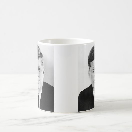 Black & White Jack JFK John F. Kennedy Kaffeetasse (Mittel)