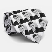 Black & White Jack JFK John F. Kennedy Krawatte (Gerollt)