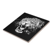 Black & White Jaguar Fliese (Seite)