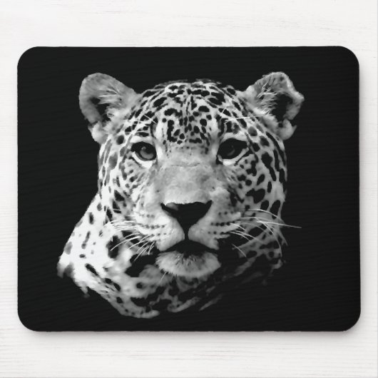 Black & White Jaguar Mousepad (Vorne)
