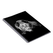 Black & White Jaguar Notizblock (Rechte Seite)