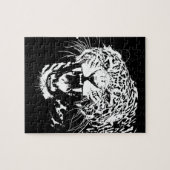 Black & White Jaguar Puzzle (Horizontal)