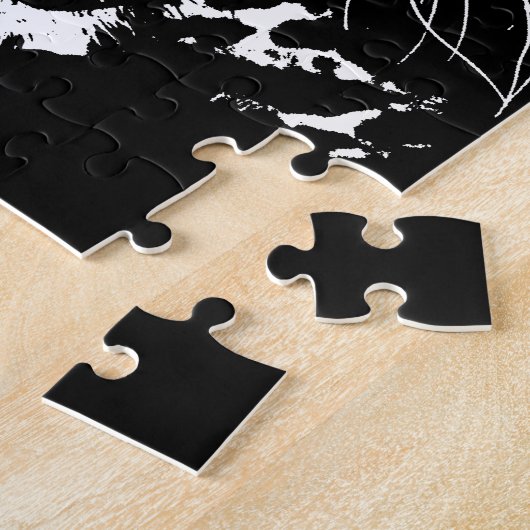Black & White Jaguar Puzzle (Seite)