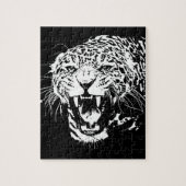 Black & White Jaguar Puzzle (Vertikal)