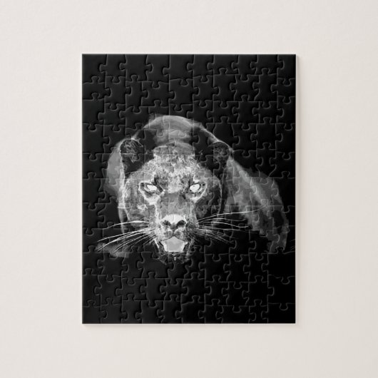 Black & White Jaguar Puzzle (Vertikal)