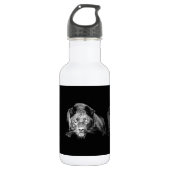 Black & White Jaguar Trinkflasche (Vorderseite)
