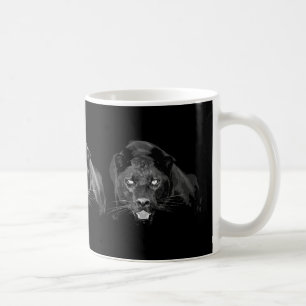 Black & White Jaguar - Wilde Katzen Kaffeetasse
