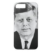 Black & White JFK John F. Kennedy Case-Mate iPhone Hülle (Rückseite)