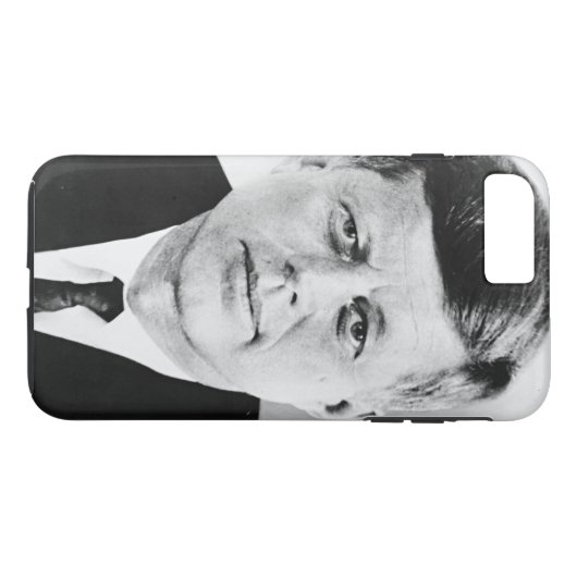 Black & White JFK John F. Kennedy Case-Mate iPhone Hülle (Rückseite (Horizontal))