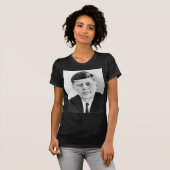 Black & White JFK John F. Kennedy T-Shirt (Vorne ganz)
