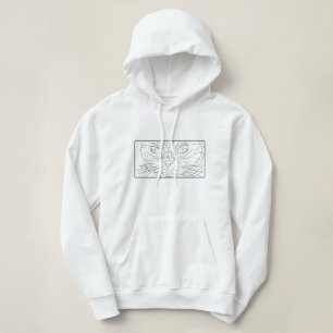 Black@White Katze für Frau Hoodie
