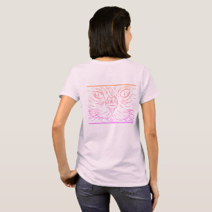 Black@White Katze für Frau T-Shirt