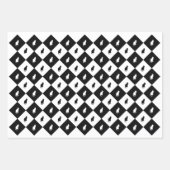 Black & White Kitty Gift Wrap Geschenkpapier Set (Vorderseite 2)